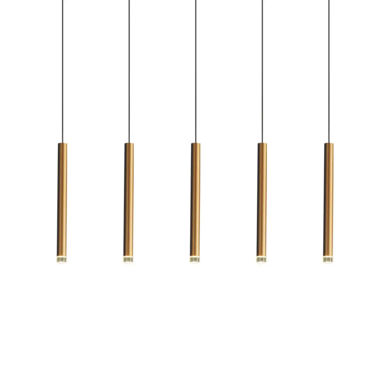 Modern Gold Metal Acrylic Geometry LED Pendant Light