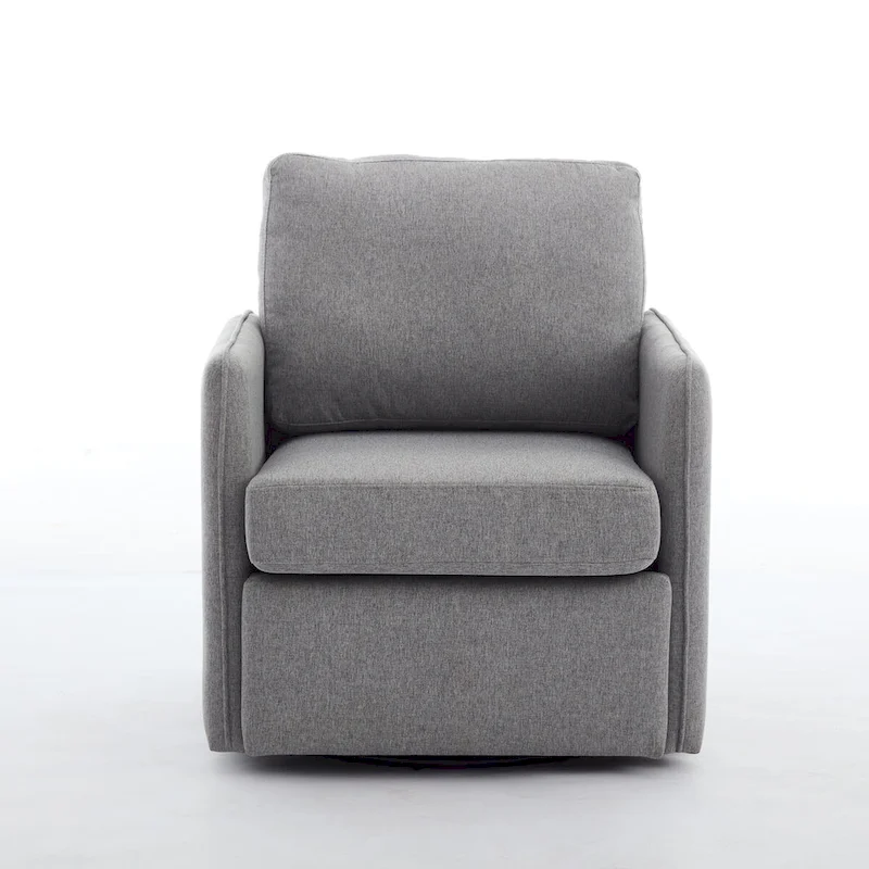 Linen Swivel Accent Chair