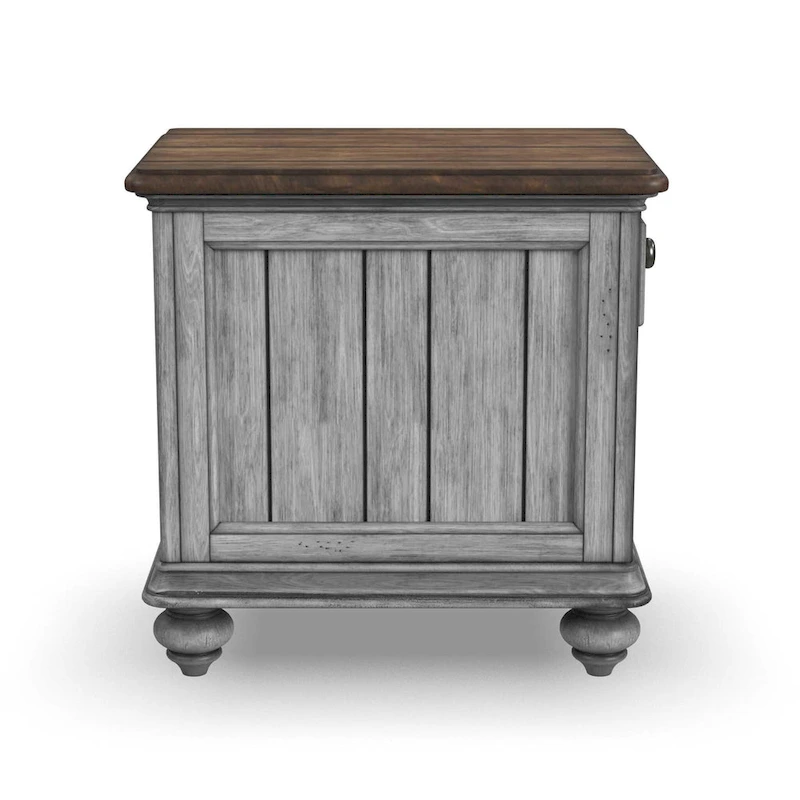 Plymouth Brown Wood Chairside Table by Flexsteel - 16 x 23 x 23