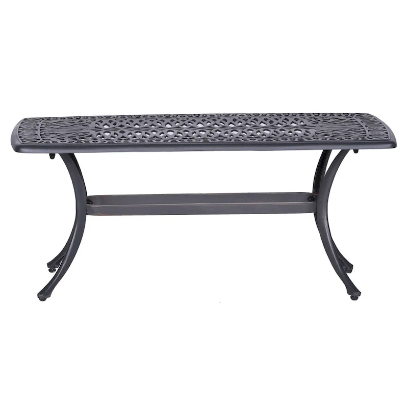 Havenside Home Saybrook Cast Rectangle Coffee Table