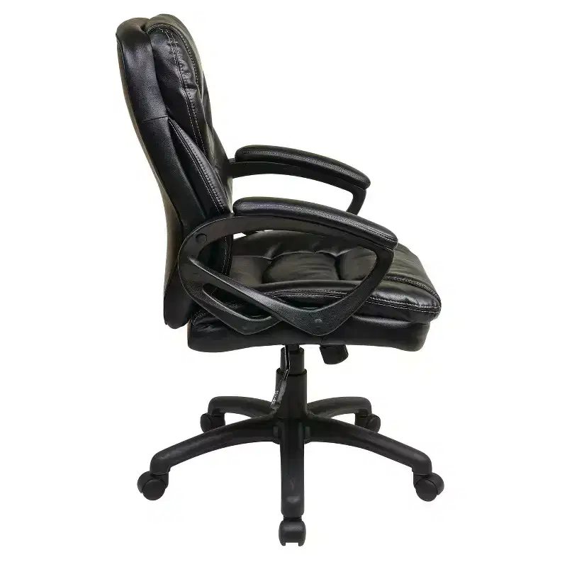 Faux Leather Managers Chair with Padded Arms - OSP Home Furnishings