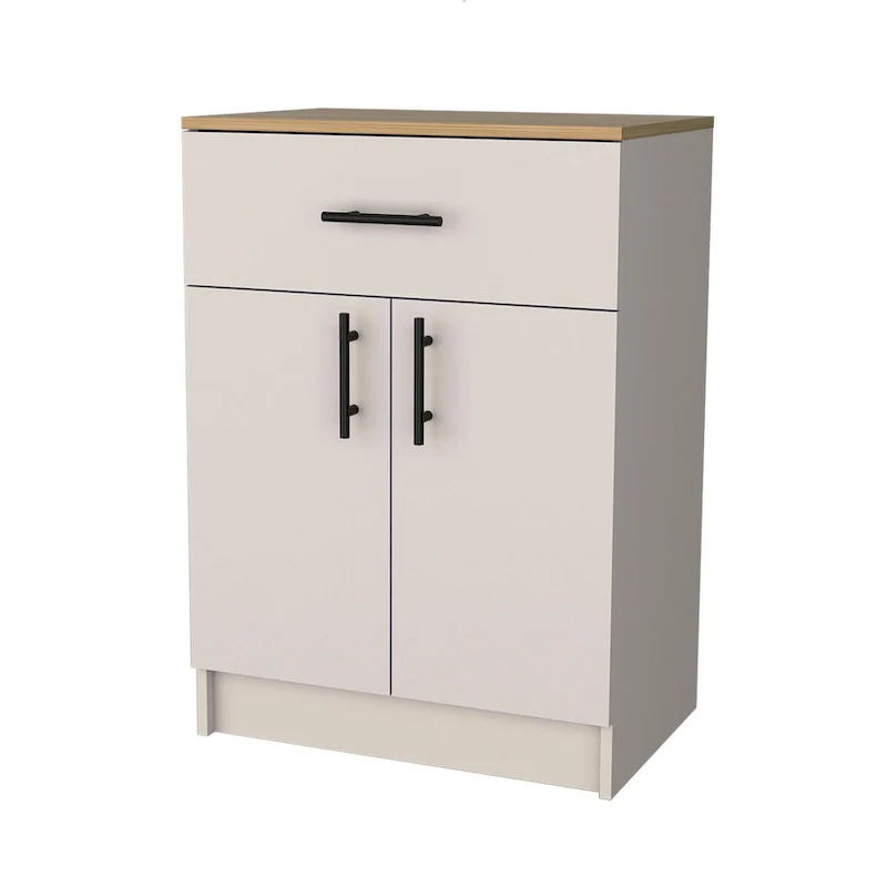kitchen Pantry in melamine with 2 doors and 1 drawer - N/A