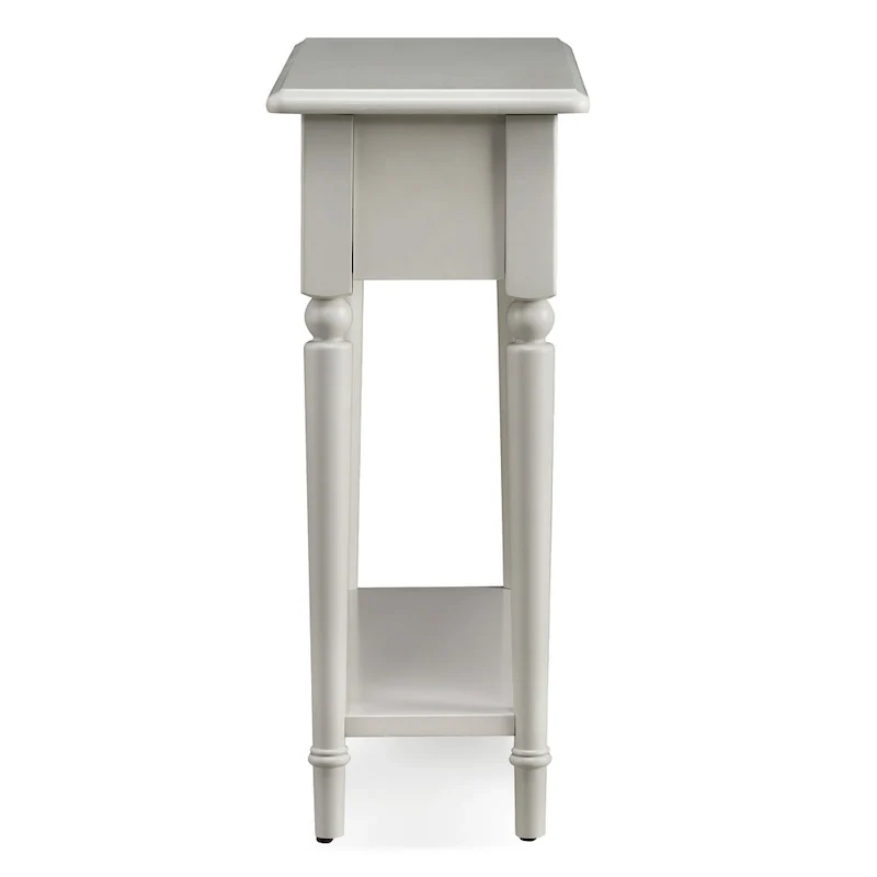 Coastal Chairside Wood Accent Table
