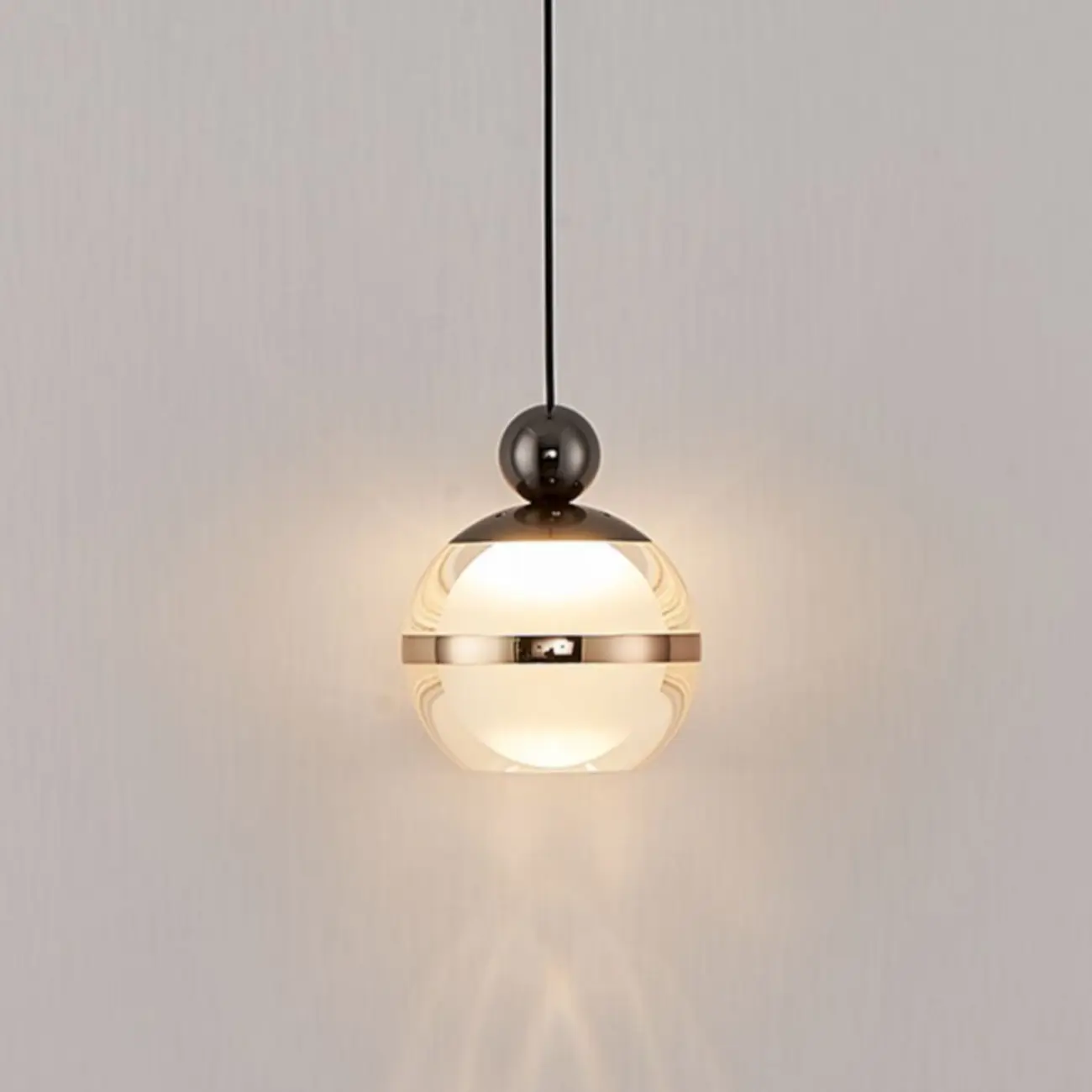 Modern Gold Glass 3-Light Adjustable Island Light