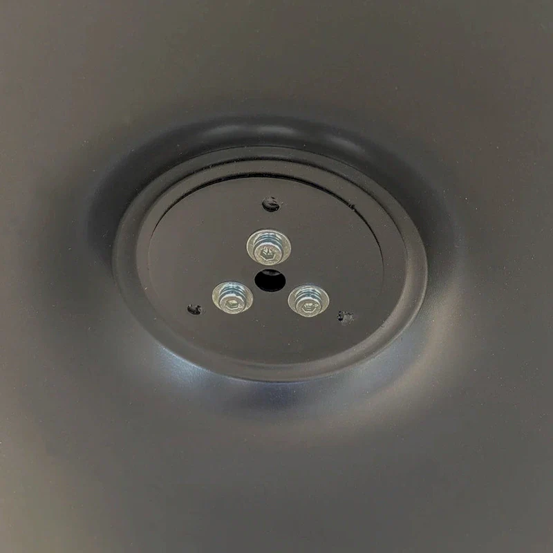 Modern Dining Table with Round Table Top & Metal Base