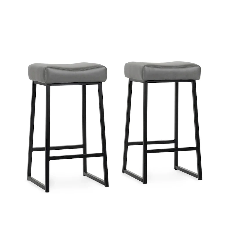 26 Counter Stool Smokey Grey (Set of 2) - Seat Height 26
