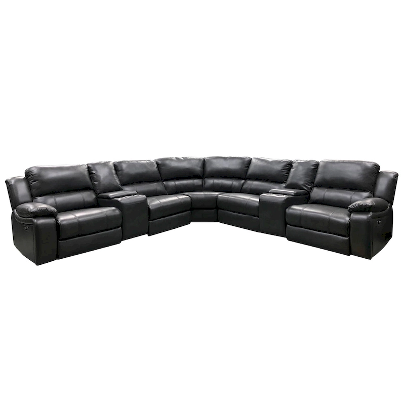 Brady 7 Piece Grey Power Reclining Living Room Sectional