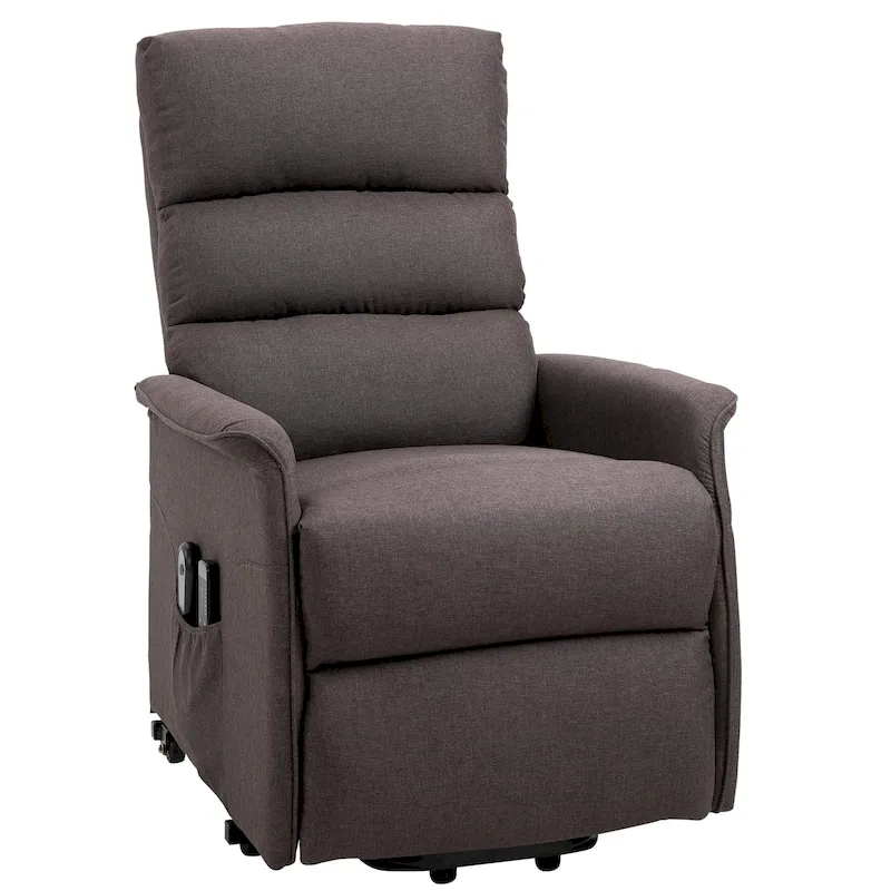 HOMCOM Electric Power Lift Recliner Massage Sofa Vibration with Remote for Elderly, Living Room Office Furniture