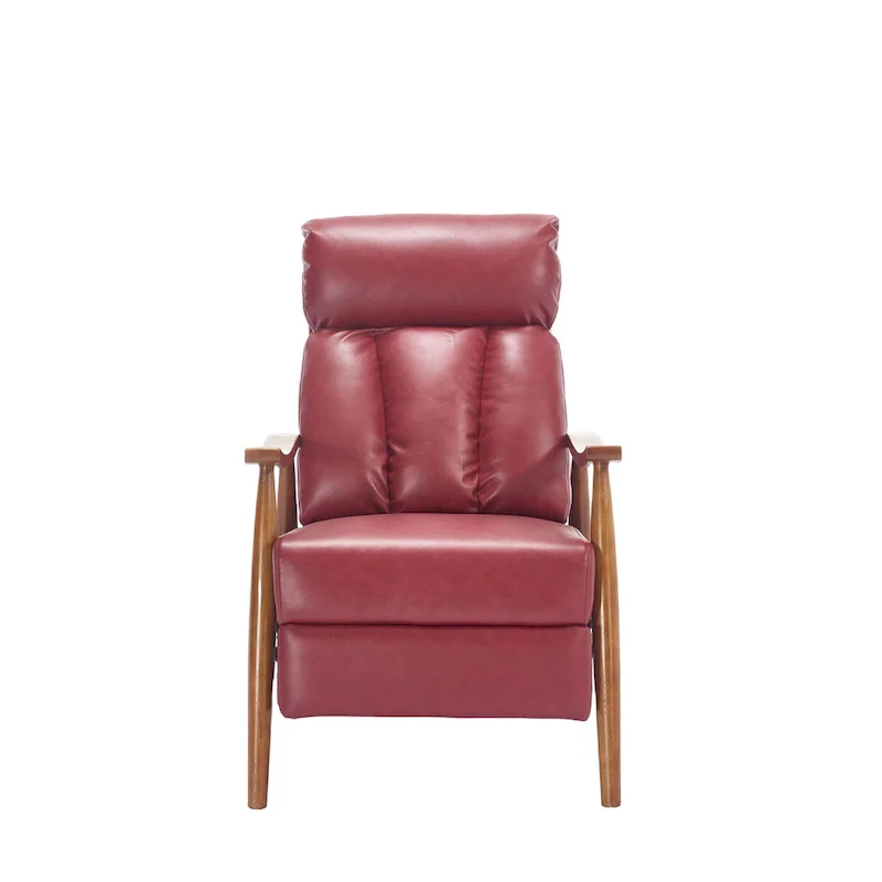 Wine Red 26.38 Adjustable Chaise Lounge Chair
