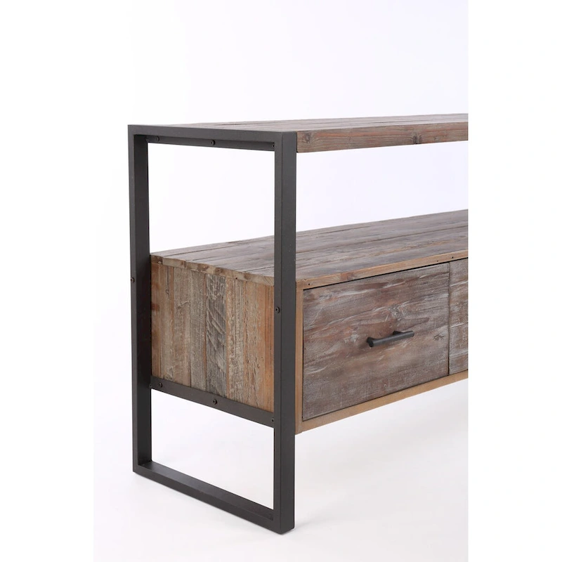 Console table with 3 Drarwer, Open Shelf