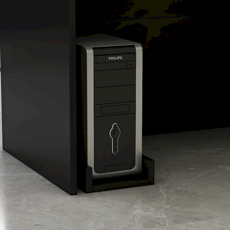 Timechee Reception Desk L-Shaped Counter Shelves Drawers Reception Table