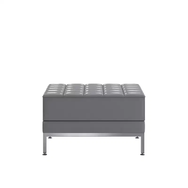 Flash Furniture HERCULES Imagination Series LeatherSoft Quilted Tufted Modular Ottoman