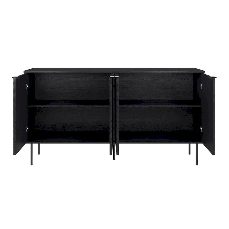 Lysander Fluted Sideboard Buffet Cabinet