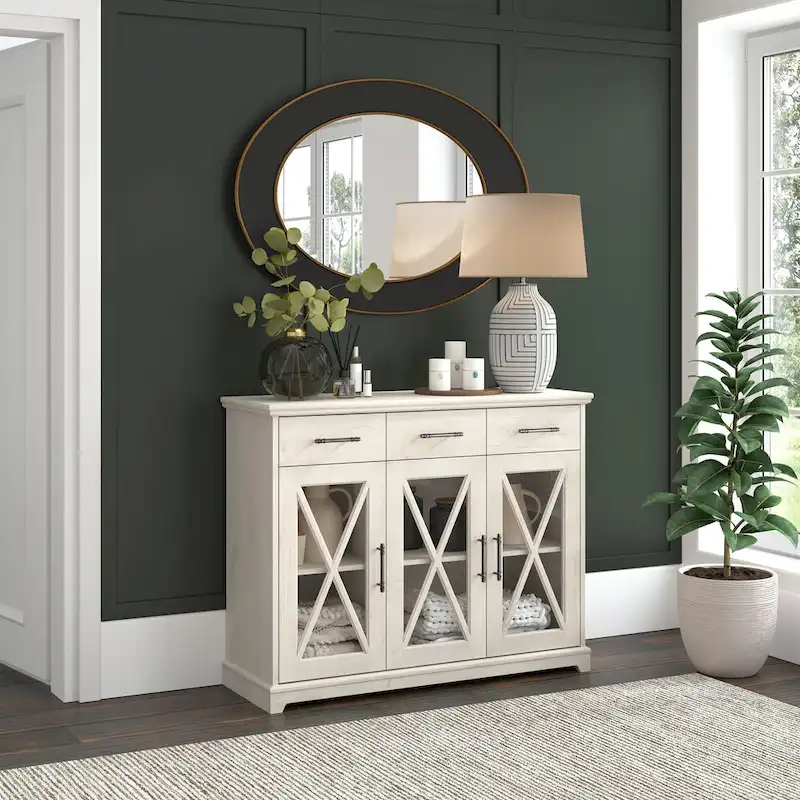 Lennox 46W Sideboard Buffet Cabinet with Drawers by Bush Furniture