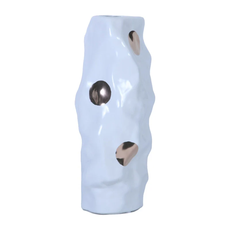 Beloved Modern and Elegant Ceramic Vase with Gold Texture