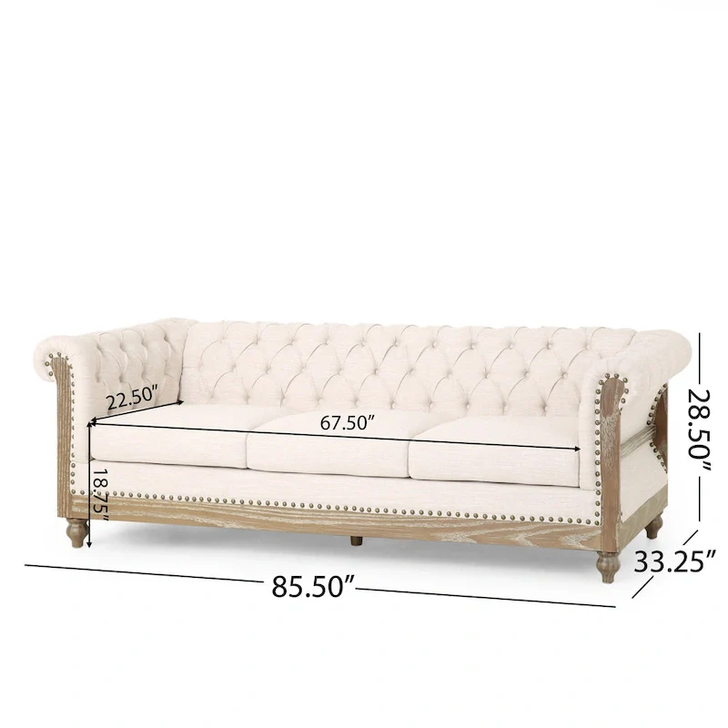 Voll Fabric 3 Piece Living Room Set by Christopher Knight Home