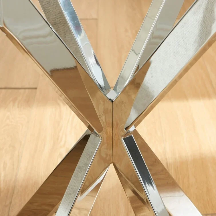 19.7 End Table With Glass Top