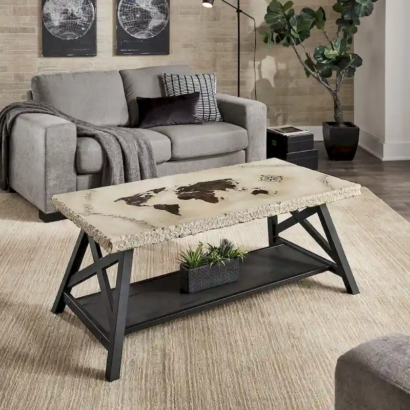 Bryson Rustic X-Base Accent Tables by iNSPIRE Q Classic