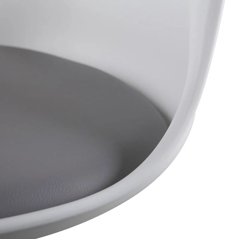 Swivel Tulip Side Chair,Dining Chair with Cushioned Seat and Curved Backrest