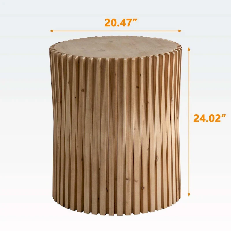 Retro Fashion Style Cylindrical Coffee Table