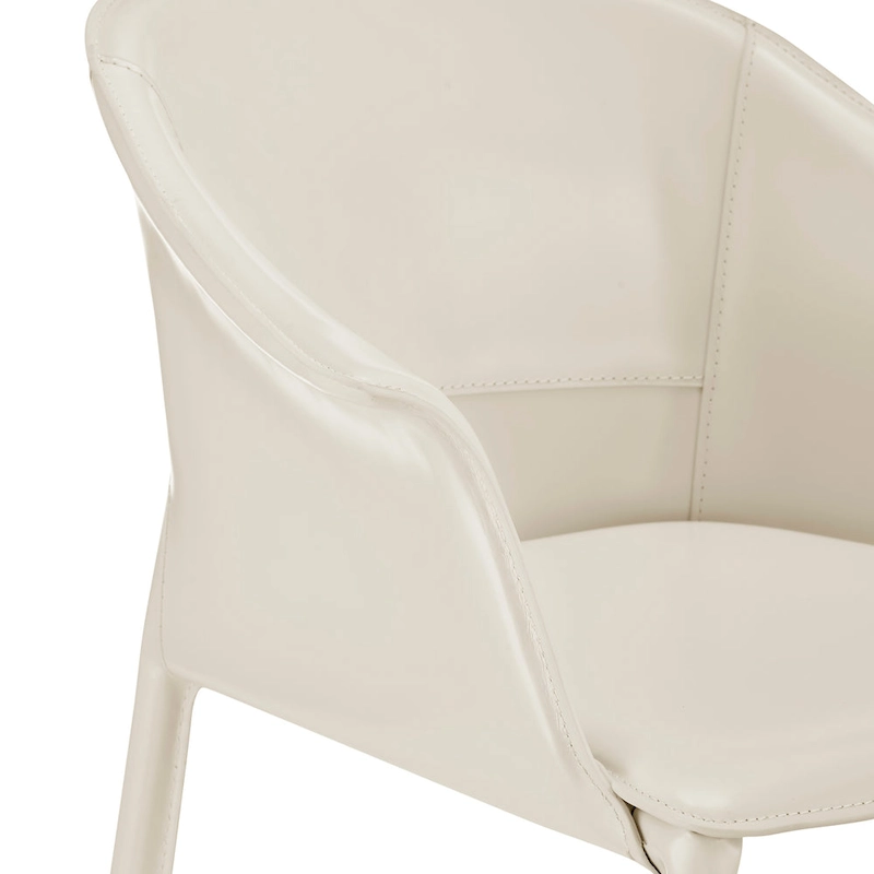 Callie Recycled Leather Dining Arm Chair