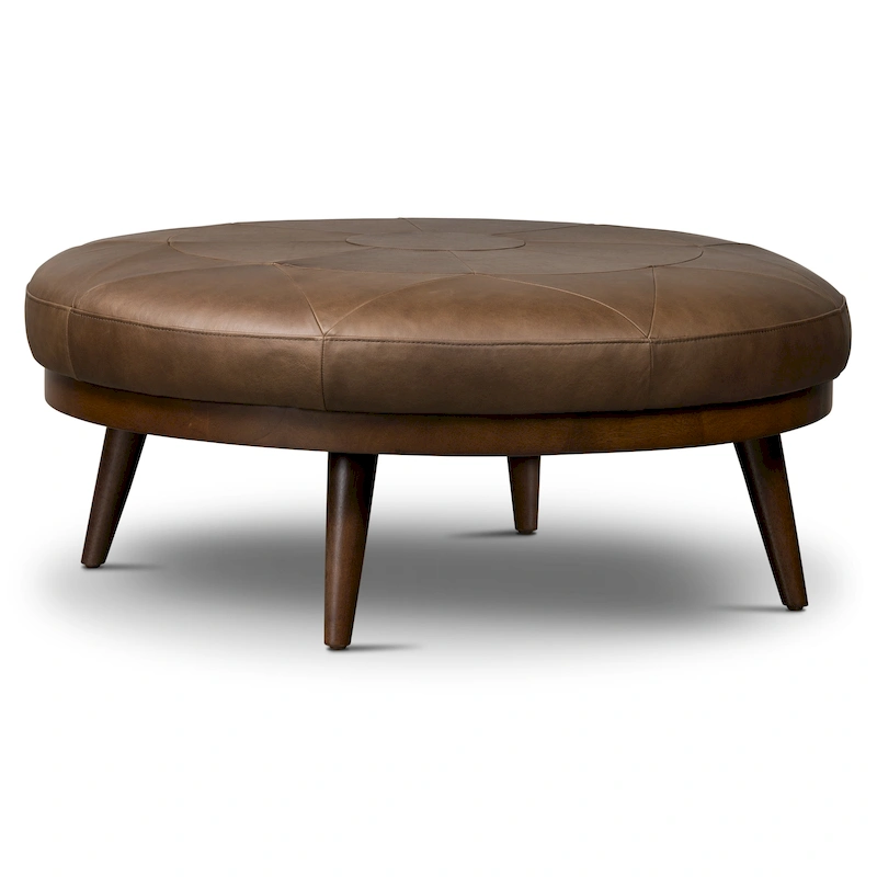 Poly & Bark Gio Ottoman - Full Grain Genuine Italian Leather