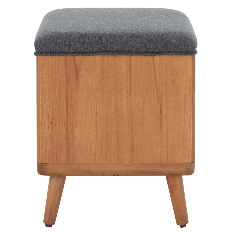 SAFAVIEH Home Collection Solo Open Shelf Bench W/ Cushion - 20 W x 15 D x 18 H