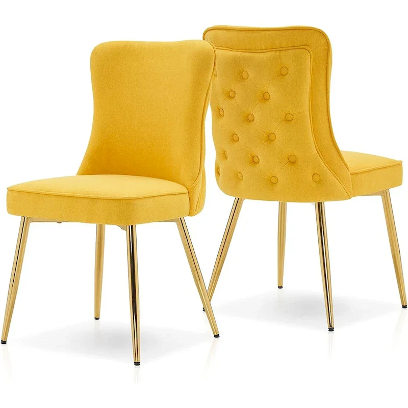 Tufted Button Back Room Chair Set of 2