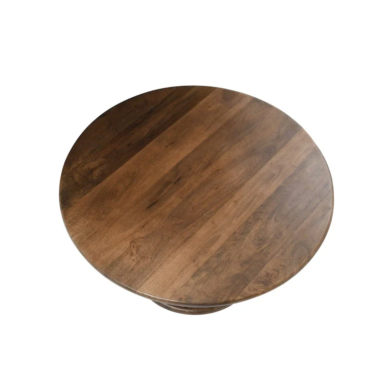 Solid Wood Pedestal Coffee Table