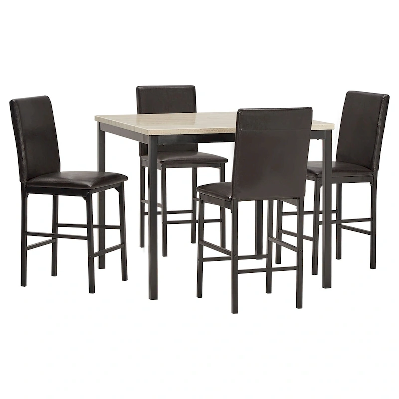 Darcy Metal Upholstered Counter Height Dining Chairs (Set of 4) by iNSPIRE Q Bold