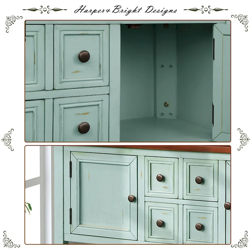 GZMR Cambridge Series Buffet Sideboard Console Table Retro Design