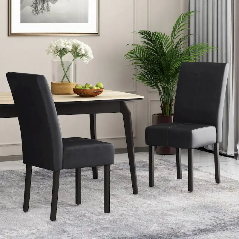 Pertica Upholstered T-Stitch Dining Chairs (Set of 2) by Christopher Knight Home