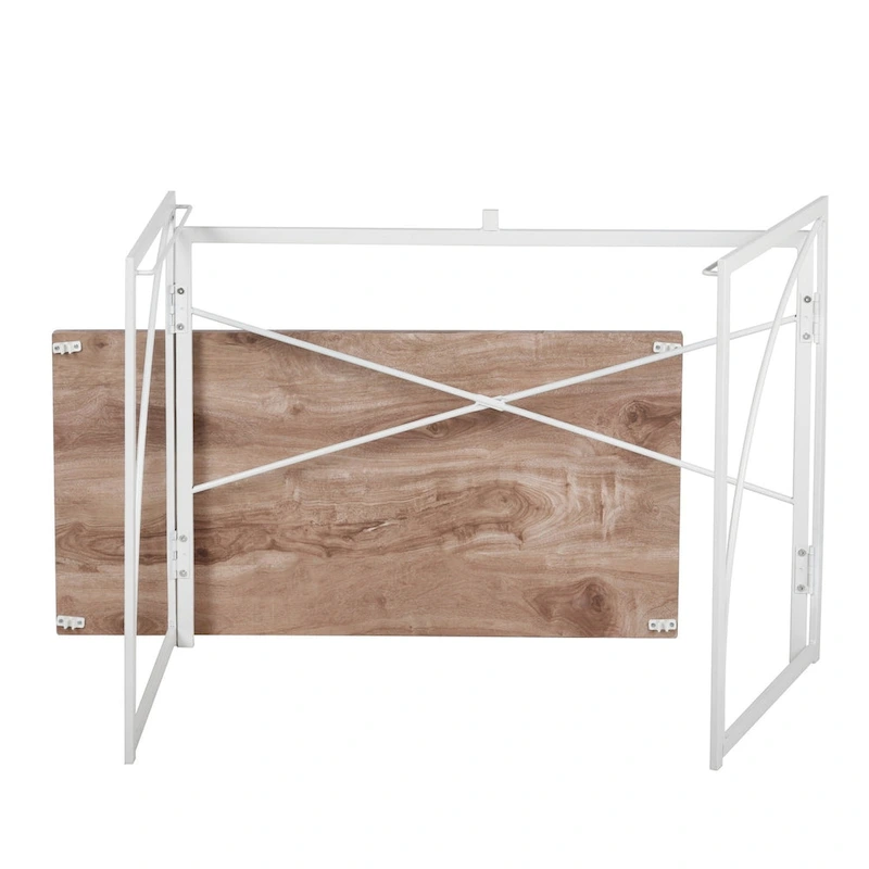 HomyLin 39  Simple Folding Study Writing Desk, No Assembly Required