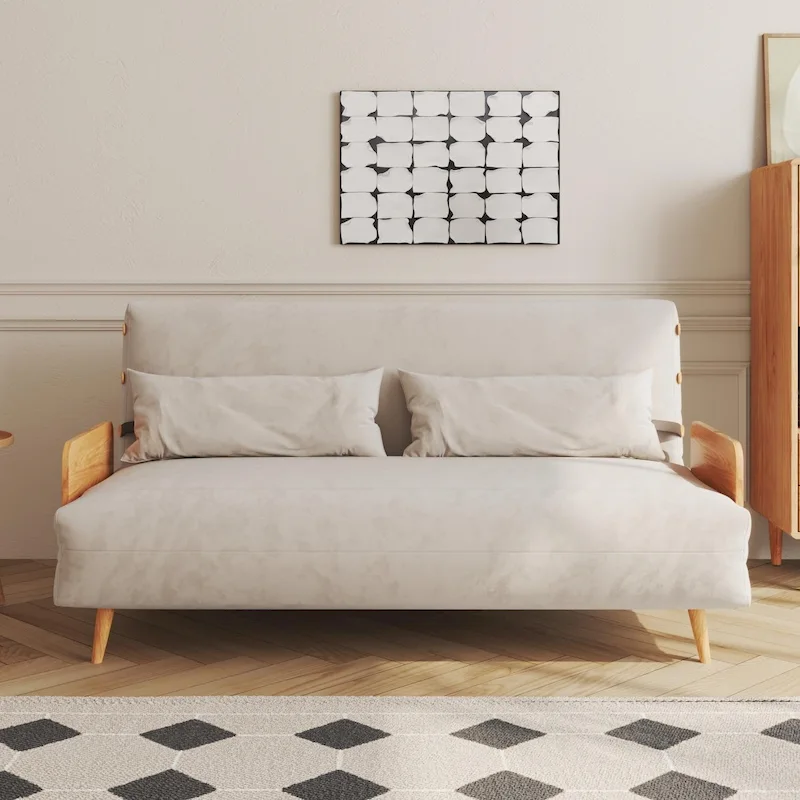 59.1 Modern Upholstered Sofa Bed