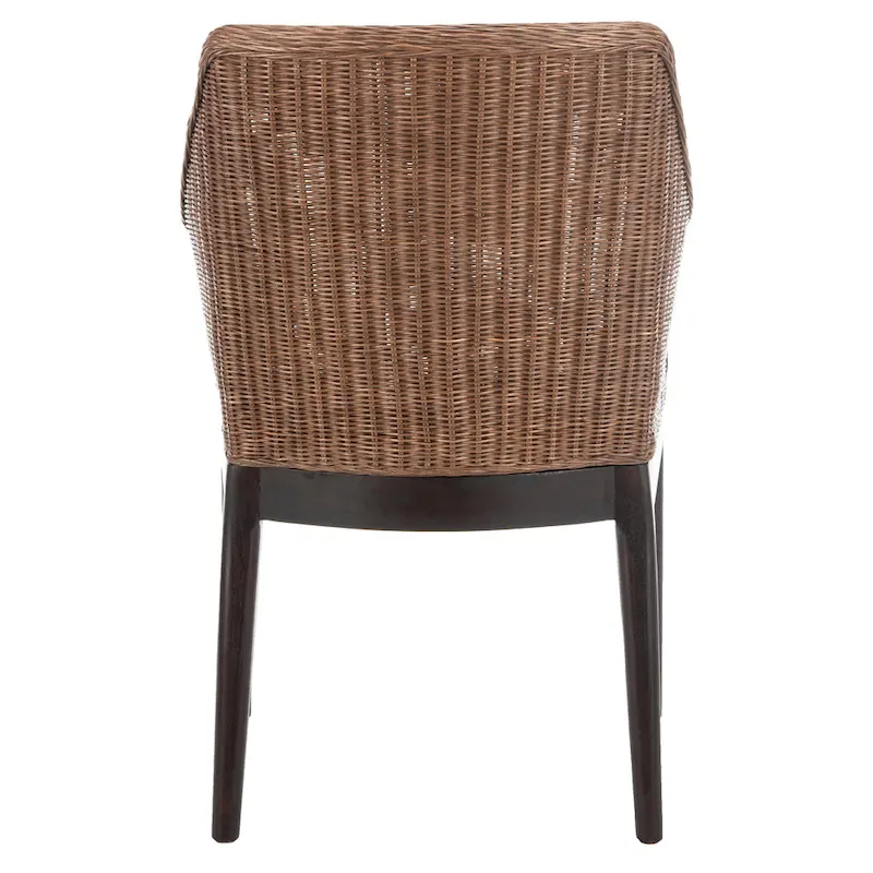 SAFAVIEH Duyen Dining Multi/ Brown Arm Chair - 23  x 23.3  x 34  - 23Wx23Dx34H