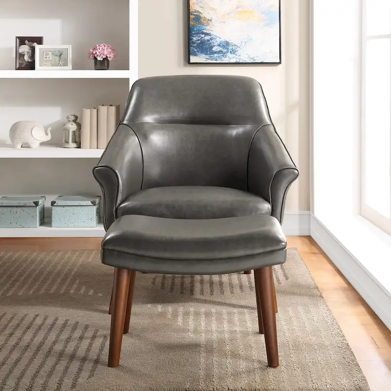 Waneta Chair and Ottoman