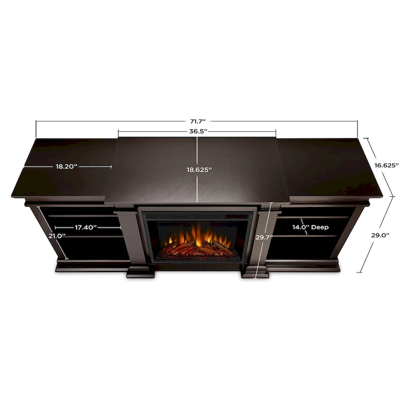 Fresno 72  Media Electric Fireplace by Real Flame