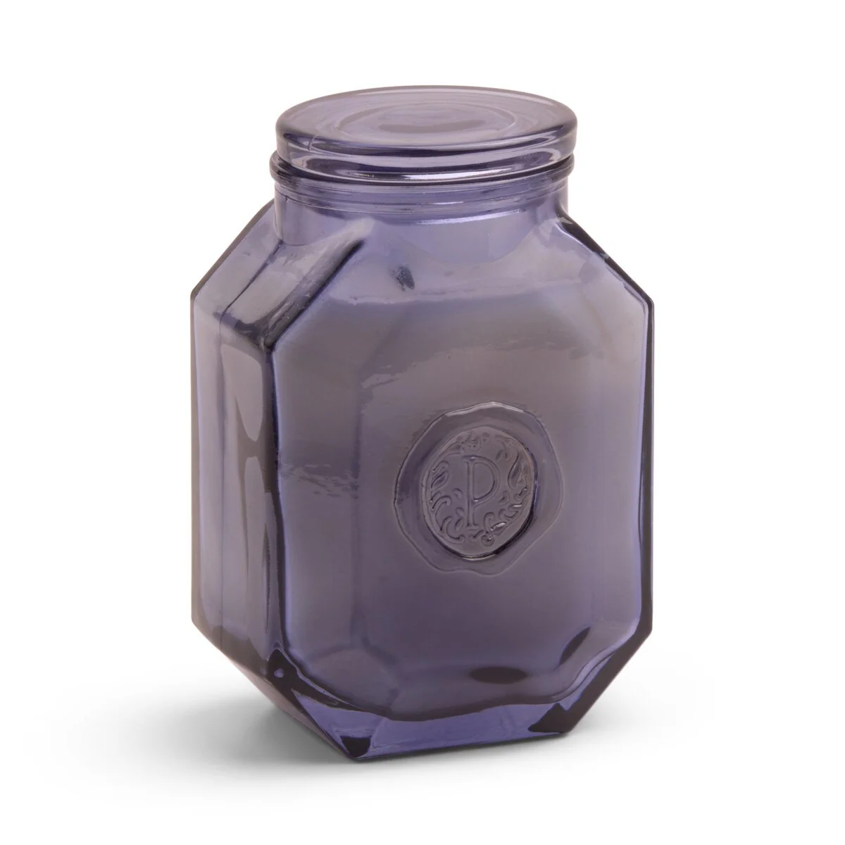 Designworks Botanica 8oz/226g Grey Blue Glass Candle - Sea Salt & Amber