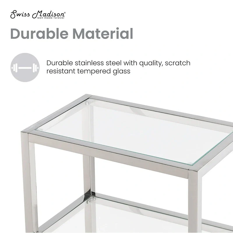 Pierre 16X20X10 Wall-Mounted Linen Cabinet In Chrome