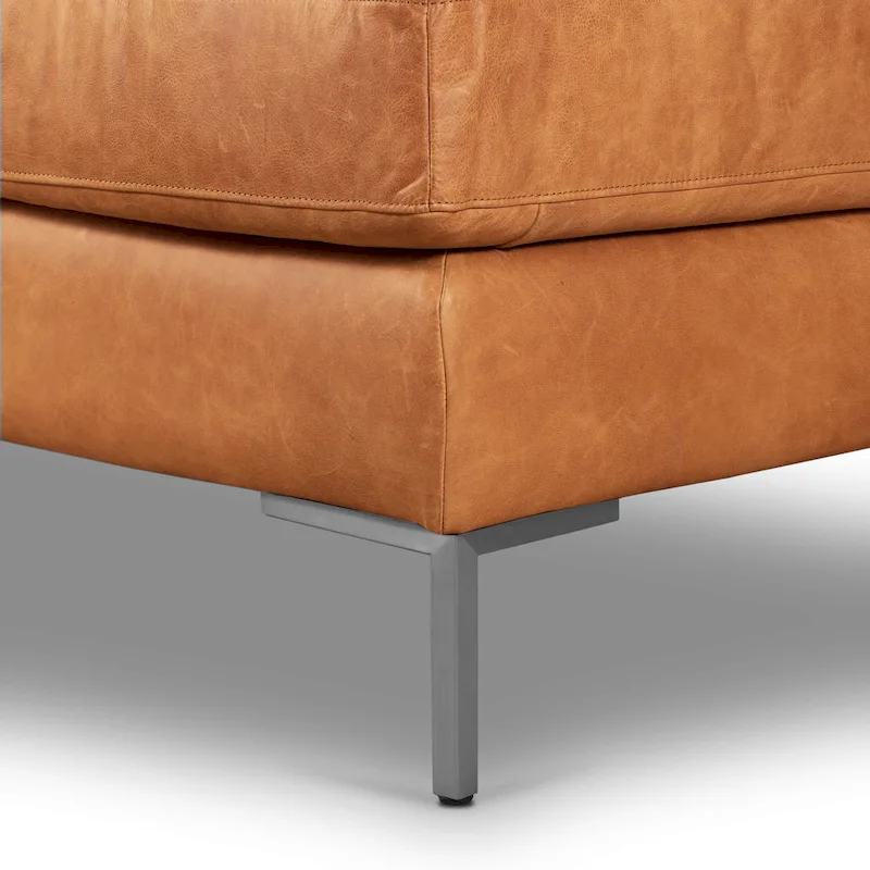 Poly & Bark Calle 114 Right-Facing Sectional - Full Grain Genuine Italian Leather