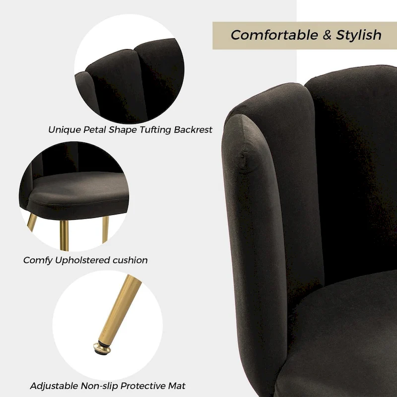 Anjela Side Chair with Tufted Back