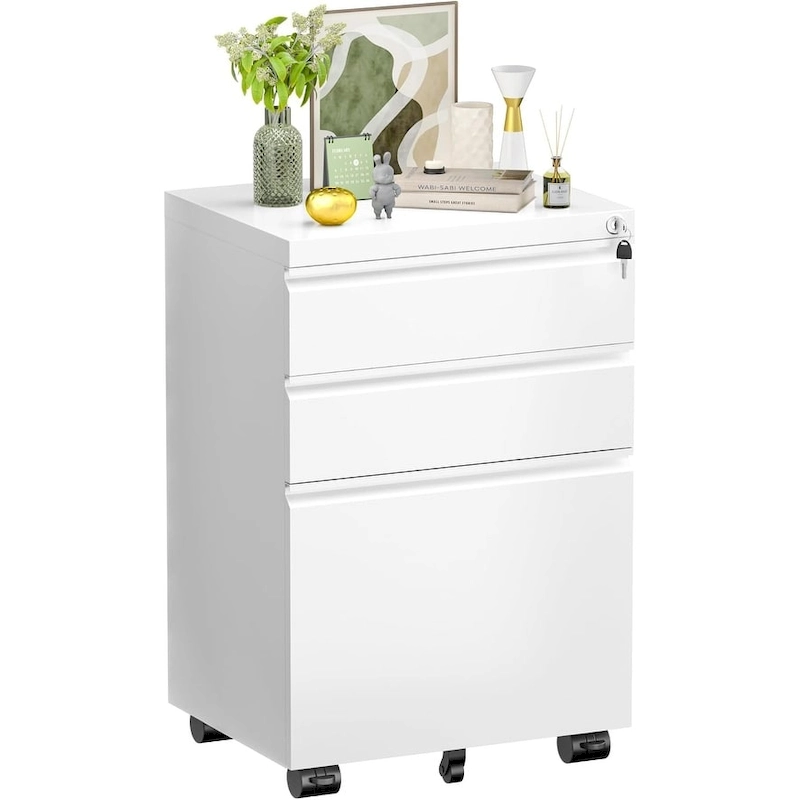 3 Drawer Metal Locking File Cabinet for Home Office