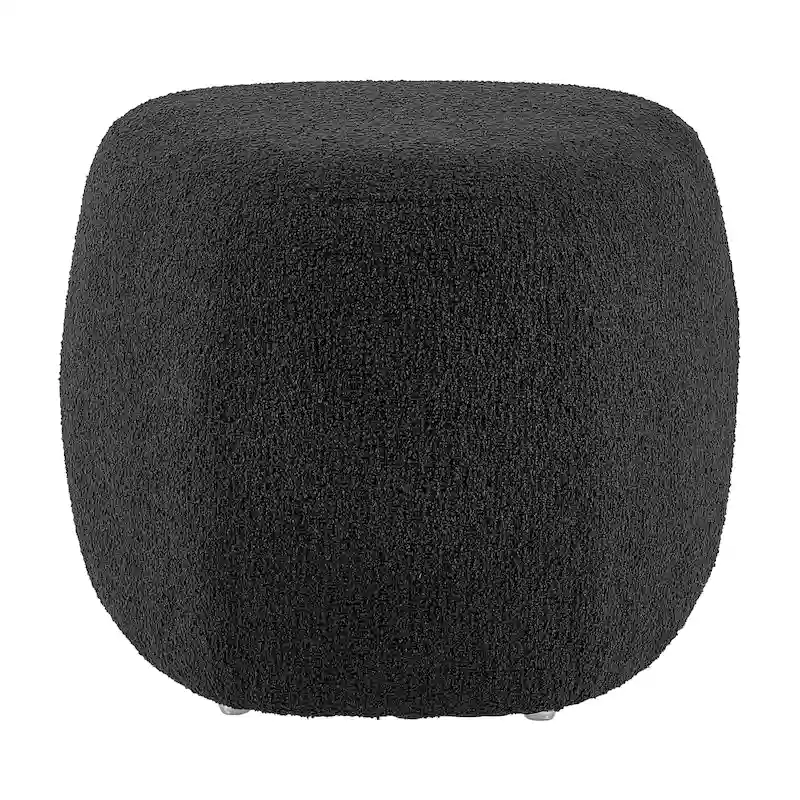 Boucle Ottoman – Charcoal / Beige, Small & Large