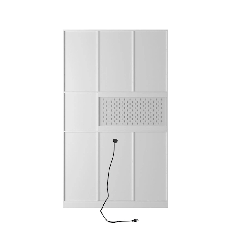 74Kitchen Pantry Cabinet with Charging Station,Freestanding Buffet Cupboards Sideboard with Drawer,with Microwave Stand