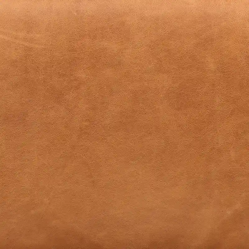 Poly & Bark Jarmo Ottoman with Adjustable Walnut Table - Full Grain Genuine Italian Leather