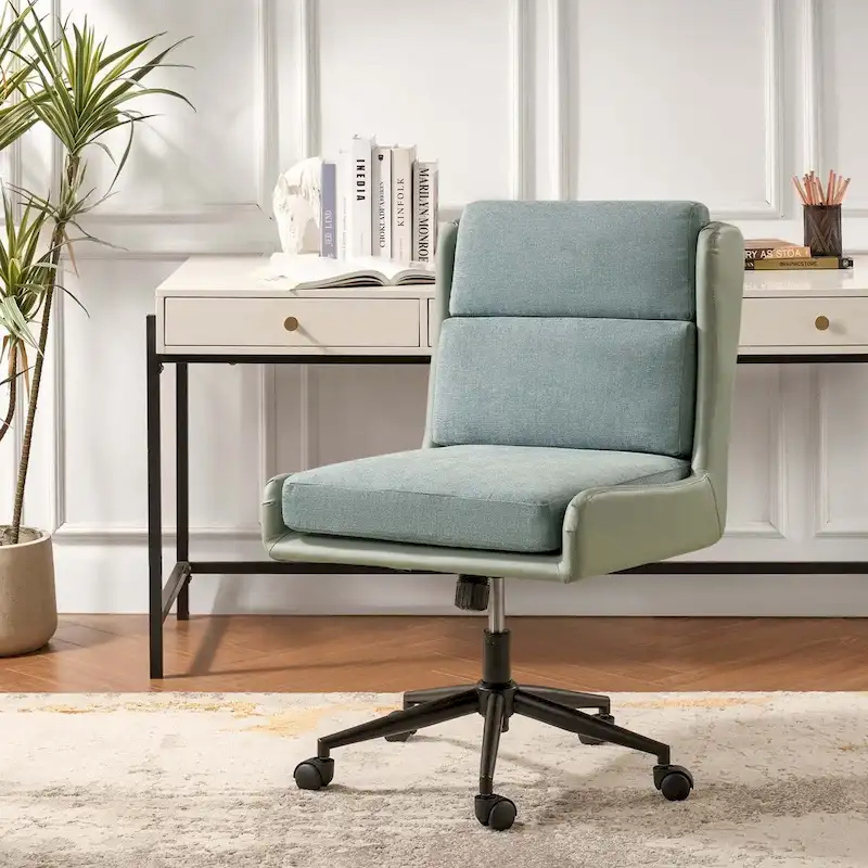 Siegfried Modern Swivel Tilting Office Chair with Removable Soft Upholstery by HULALA HOME