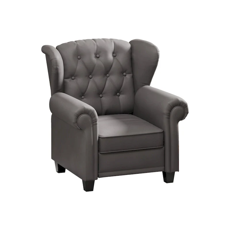 Modern Tufted Push Back Armchair