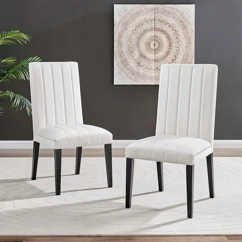 Velvet Dining Side Chairs - Set of 2