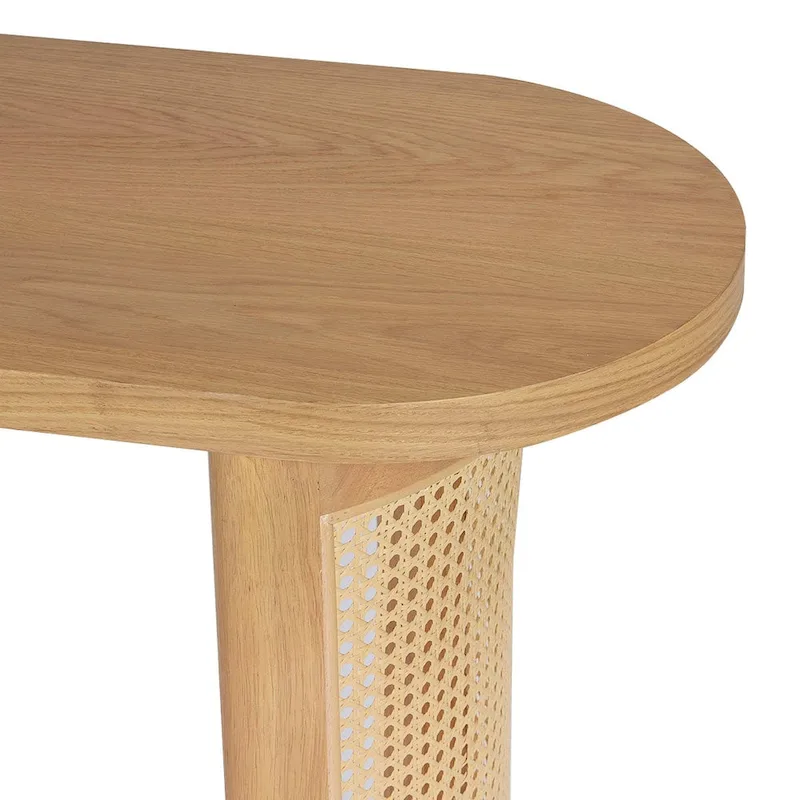 60  Solid Rattan Console Table