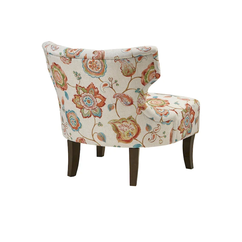 Bree Hourglass Tufted Armless Chair